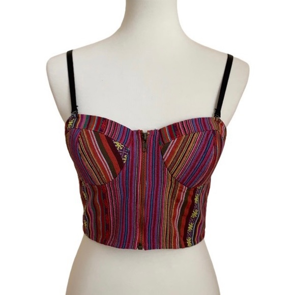 Forever 21 Tops - Forever 21 Aztec Bustier Crop Top